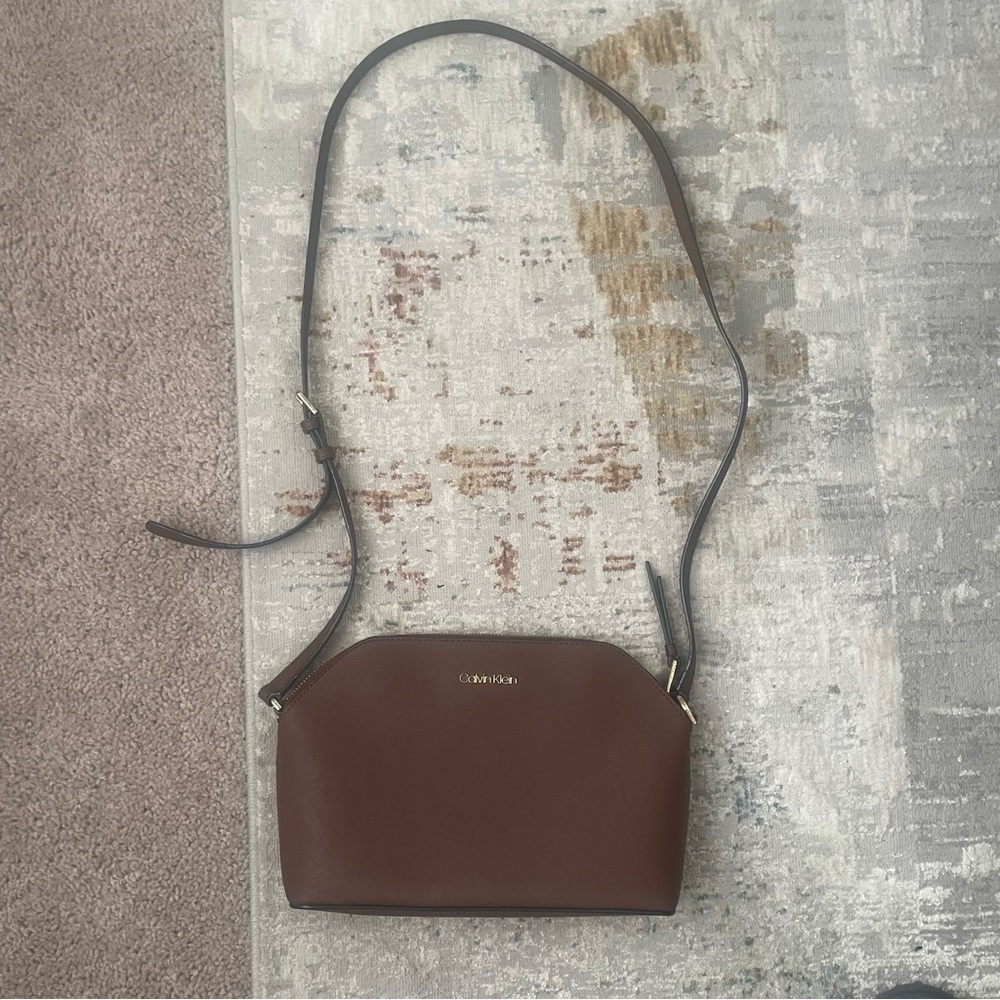 Calvin Klein brown crossbody bag